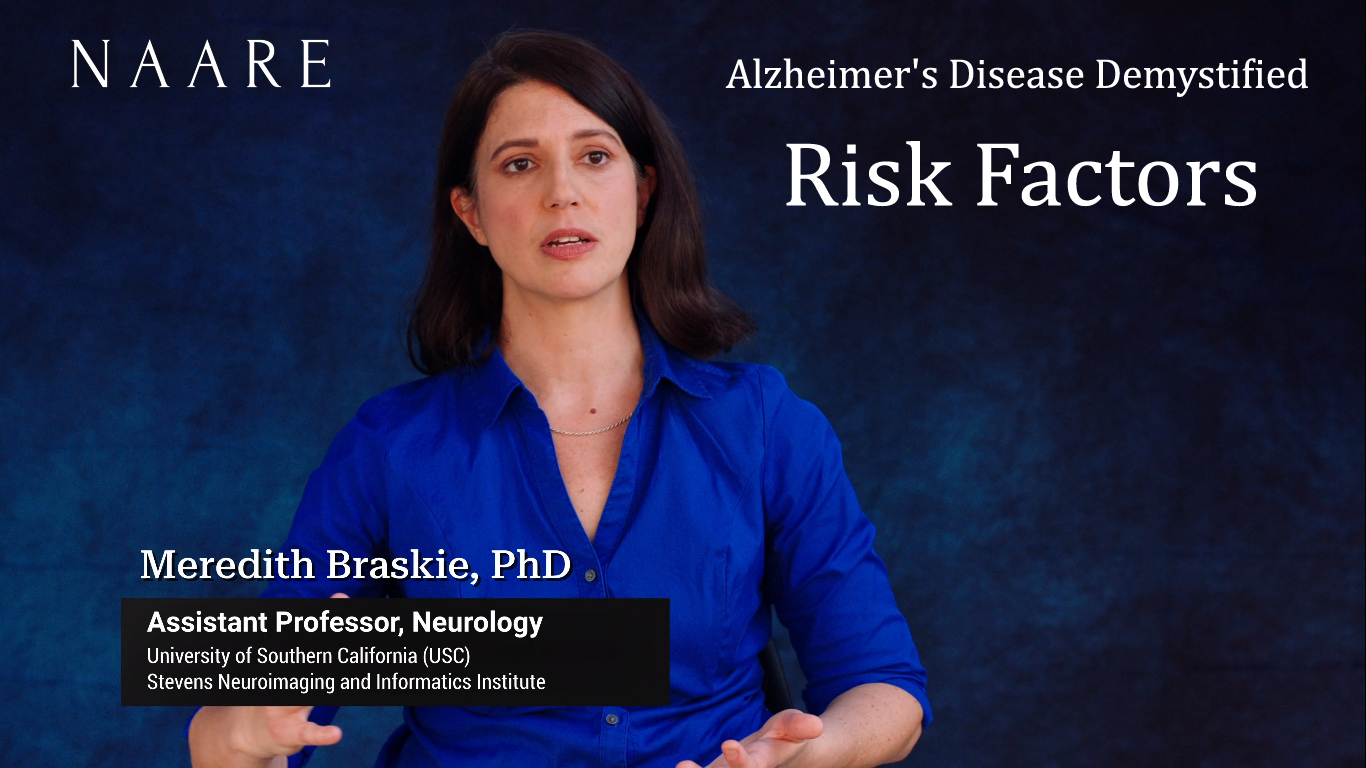 Alzheimer's Disease video thumbnail, Dr. Braskie speaking