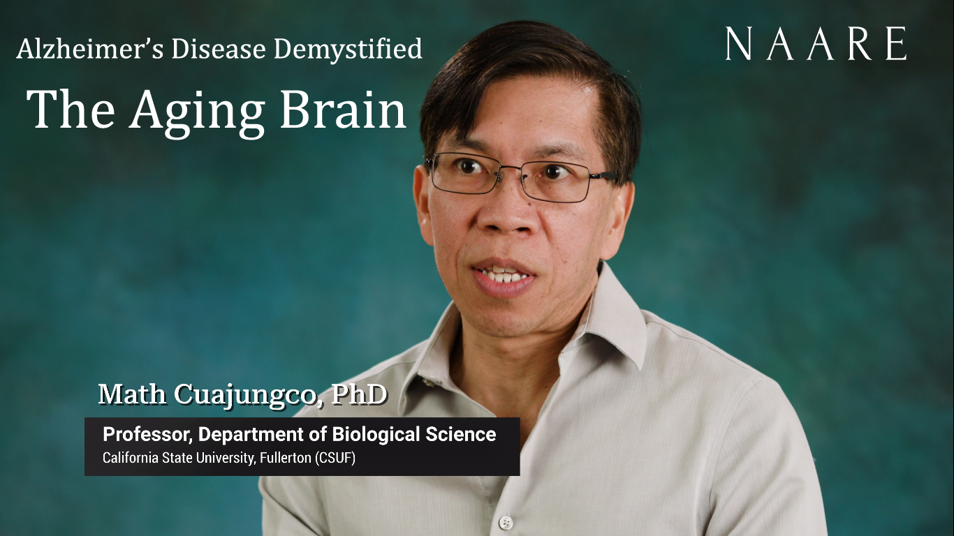 The Aging Brain video thumbnail, Dr. Cuajungco speaking